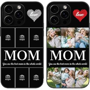 Custom Picture Phone Case for iPhone 16/15/14/13/12/11/Pro Max Plus X XS Max, Personalized Liquid Silicone Cover, Gift for Couple, Mothers Day, Fathers Day, Birthday, Christmas, Style 1 in Kuwait