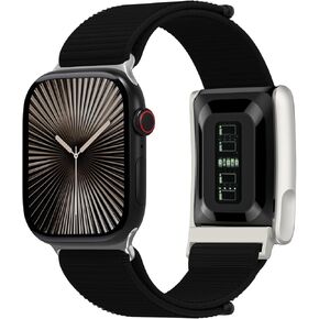 omee حزام رياضي من النايلون متوافق مع Whoop 5.0 Apple Watch Combo Band، حزام رياضي منسوج مرن مضفر لـ iWatch Ultra/Ultra 2، السلسلة 10 49 مم 46 مم 45 مم 44 مم 38 مم 40 مم 42 مم SE/9/8/7/6/5/4/3/2/1 in Kuwait