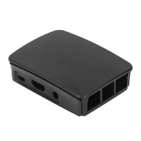 صندوق حافظة للكمبيوتر الصغير مزود بغطاء أسود واقٍ من BoxABS لجميع المنافذ للوصول الكامل إلى منافذ Raspberrys Pi 3 B باللون الأسود in Kuwait