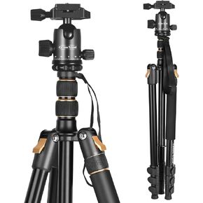 76.38" Camera Tripod with Safety Quick Release, Professional Travel Tripod Stand for DSLR Mirrorless Camera & Phone, Tripod for Photography Video Recording Live Streaming in Saudi Arabia