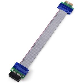 Keenso PCI Express Ribbon Cable for Graphics Card Extension - Easy to Install, Suitable for Computer Cases and Servers (PCI-E 1X to 1X) in Saudi Arabia