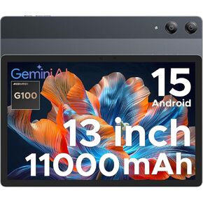DOOGEE Tab E3 Pro 13 inch Android Tablet,11000mAh Large Battery,Helio G100 Octa Core Android 15 Tablet,32GB+256GB with Gemini AI,90Hz Display Gaming Tablets,13MP+8MP,7.9mm Ultra-Thin Body,Face Unlock in Kuwait
