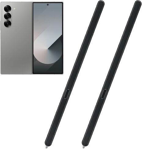 قطعتان من قلم Galaxy Z Fold 6/5 S Pen Fold Edition متوافق مع قلم Samsung Galaxy Z Fold 5/6 5G النحيف البديل لقلم Z Fold6 SPen Fold Edition Stylus Pen (أسود) in Kuwait