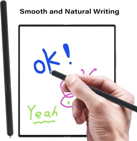 قطعتان من قلم Galaxy Z Fold 6/5 S Pen Fold Edition متوافق مع قلم Samsung Galaxy Z Fold 5/6 5G النحيف البديل لقلم Z Fold6 SPen Fold Edition Stylus Pen (أسود) in Kuwait
