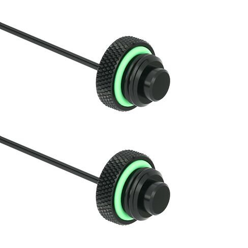 تركيب مستشعر درجة الحرارة Barrow G1/4" 10K، سدادات إغلاق توقف المياه، موصل قابس لمراقبة تبريد المياه مع إبرة Dupont 2 (أسود، قطعتان) in Kuwait