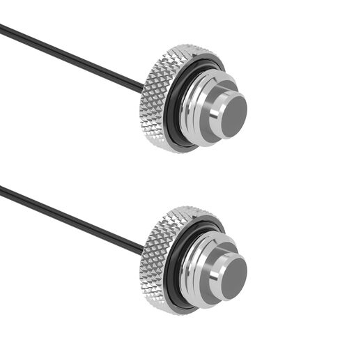تركيب مستشعر درجة الحرارة Barrow G1/4" 10K، سدادات إغلاق توقف المياه، موصل قابس لمراقبة تبريد المياه مع إبرة Dupont 2 (أسود، قطعتان) in Kuwait