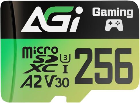 بطاقة ذاكرة AGI 256 جيجابايت MicroSD عالية السرعة تصل إلى 170 ميجابايت/ثانية للقراءة و160 ميجابايت/ثانية للكتابة A2 U3 V30 4K C10 TF138 بطاقة الذاكرة in Kuwait