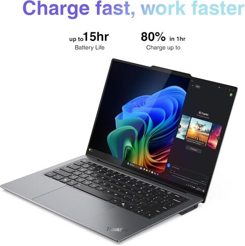 Lenovo Thinkpad X9 14 Aura Edition Ultrathin Copilot+ PC Business Laptop 14.0 بوصة شاشة OLED (Intel Ultra 7 258V، 32GB LPDDR5X، 1 تيرابايت SSD، Backlit KB، بصمة الإصبع، كاميرا ويب HD، Win11P) (NextGen X1 Carbon) in Kuwait