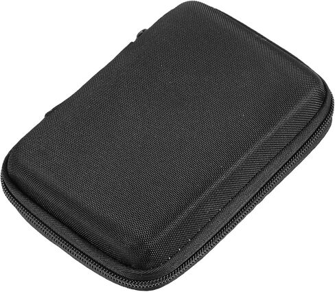 حقيبة تخزين SSD محمولة ذات غلاف صلب مقاس 14x10x4 سم، منظم ملحقات السفر الرقمية لجواز السفر SSD، حقيبة واقية سوداء لسماعات الأذن وتخزين كابل USB in Kuwait