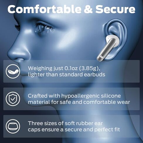 Monster N-Lite 203 AirLinks Wireless Earbuds Bluetooth 5.3 Headphones HiFi Stereo, Wireless Earphones with IPX6 Waterproof, 30H Playback, Type-C Charging, HD Clear Call, Touch Control in-Ear Earbuds in Saudi Arabia