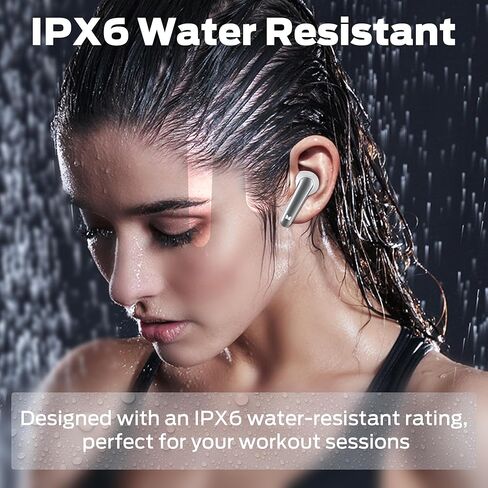 Monster N-Lite 203 AirLinks Wireless Earbuds Bluetooth 5.3 Headphones HiFi Stereo, Wireless Earphones with IPX6 Waterproof, 30H Playback, Type-C Charging, HD Clear Call, Touch Control in-Ear Earbuds in Saudi Arabia