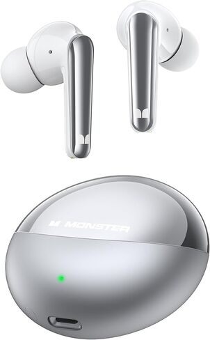 Monster N-Lite 203 AirLinks Wireless Earbuds Bluetooth 5.3 Headphones HiFi Stereo, Wireless Earphones with IPX6 Waterproof, 30H Playback, Type-C Charging, HD Clear Call, Touch Control in-Ear Earbuds in Kuwait