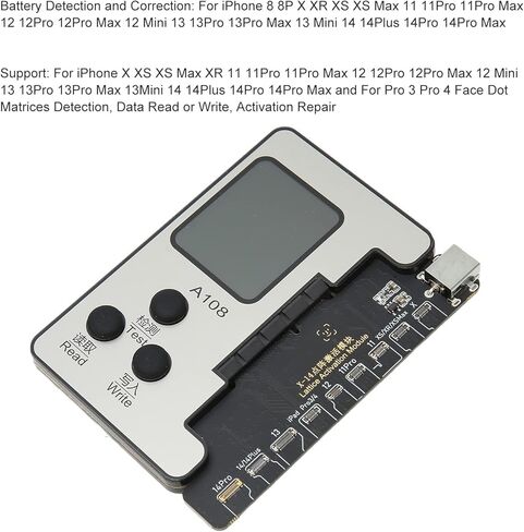 Phone Code Reader Programmer, Ergonomic Design Cell Phone Reader Programmer Data Checking Suitable for iPhone X XS XS Max XR in Saudi Arabia