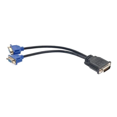 TEHAUX Dual Female Splitter Adapter Cable for Dual Monitor Setup Black Svga Displays Pin Male Connector Construction in Saudi Arabia