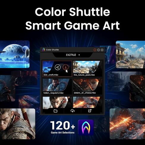 BenQ MOBIUZ EX271UZ 27" 4K QD-OLED 240Hz 0.03ms HDMI 2.1, USB-C 90W Gaming Monitor, 99% DCI-P3, DisplayHDR True Black 400, FreeSync Premium Pro, PixSoul Engine, Remote Controller in Saudi Arabia