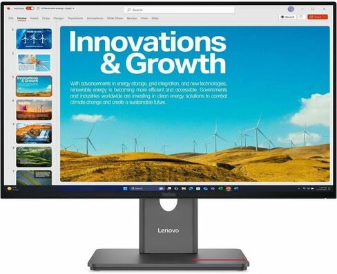 Lenovo ThinkVision P24QD-40 شاشة 24 بوصة Class Webcam WQHD LED - 16:9 - أسود Eclipse in Kuwait