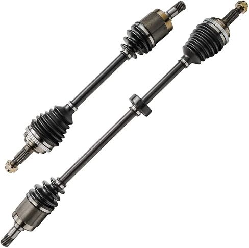 محور ديترويت - محاور 4WD أمامية 2 قطعة CV لـ 2007-2014 Ford Edge Lincoln MKX، 2008 2009 2010 2011 2012 2013 2 مجموعة استبدال مجموعة أعمدة المحور CV in Kuwait