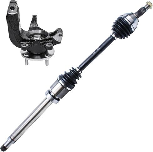 محور ديترويت - محاور 4WD أمامية 2 قطعة CV لـ 2007-2014 Ford Edge Lincoln MKX، 2008 2009 2010 2011 2012 2013 2 مجموعة استبدال مجموعة أعمدة المحور CV in Kuwait