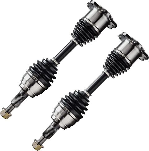 محور ديترويت - محاور 4WD أمامية 2 قطعة CV لـ 2007-2014 Ford Edge Lincoln MKX، 2008 2009 2010 2011 2012 2013 2 مجموعة استبدال مجموعة أعمدة المحور CV in Kuwait