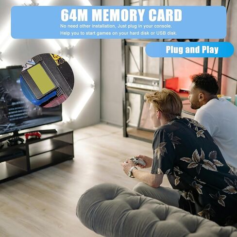 Memory Card 64MB for Play*Station 2 - Plug and Play - 64 MB - Compatible for PS2 Memory Card McBoot Version 1.966 (Latest Version) in Kuwait