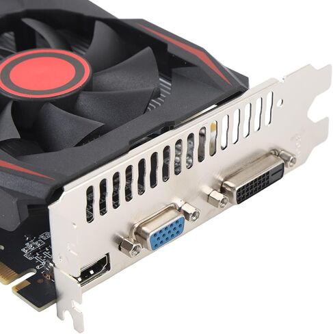 بطاقة فيديو للألعاب 550TI بسعة 6 جيجابايت، GDDR5 PCIE 2.0 16X بطاقة رسومات الكمبيوتر مع مروحة مزدوجة، تدعم واجهة الوسائط المتعددة DVI VGA HD in Kuwait