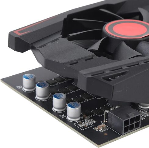 بطاقة فيديو للألعاب 550TI بسعة 6 جيجابايت، GDDR5 PCIE 2.0 16X بطاقة رسومات الكمبيوتر مع مروحة مزدوجة، تدعم واجهة الوسائط المتعددة DVI VGA HD in Kuwait