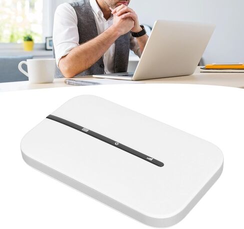 نقطة اتصال واي فاي محمولة دقيقة 4G LTE مع فتحة بطاقة SIM 150 ميجابت في الثانية حتى 10 مستخدمين، بطارية 2100 مللي أمبير في الساعة، نقطة اتصال واي فاي محمولة للسفر، تصميم خفيف الوزن ونحيف، لمسافري السيارات والأعمال in Kuwait
