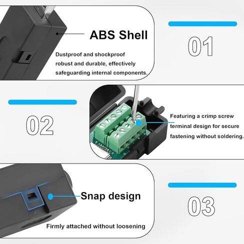 محول طرفي USB 3.0 إلى 9 دبابيس بدون لحام، موصل USB من النوع A 3.0 ذكر/أنثى سريع التوصيل، محطة لولبية 5 جيجابت في الثانية 3A 9 دبابيس لإصلاح الكابلات، مشاريع DIY، كاميرات المراقبة قطعتان in Kuwait