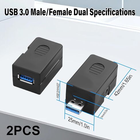 محول طرفي USB 3.0 إلى 9 دبابيس بدون لحام، موصل USB من النوع A 3.0 ذكر/أنثى سريع التوصيل، محطة لولبية 5 جيجابت في الثانية 3A 9 دبابيس لإصلاح الكابلات، مشاريع DIY، كاميرات المراقبة قطعتان in Kuwait
