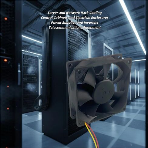 36V 80mm Fan for SXD8025B36H DC Brushless Fan 0.10A, 80x80x25mm 3-Pin Axial Cooling, 4100RPM High Airflow 62CFM Industrial in Saudi Arabia