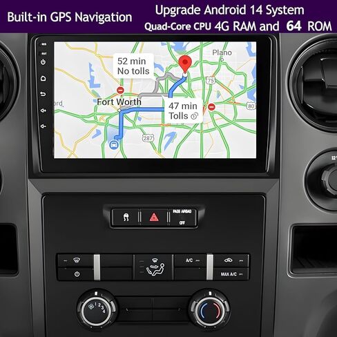 for Ford F150 Radio Upgrade 2009-2012: Android 14 Car Stereo with Wireless CarPlay & Android Auto - 9 Inch Touchscreen GPS Navigation Head Unit with Bluetooth 4+64G in Saudi Arabia