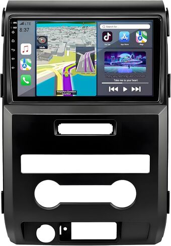 لترقية راديو Ford F150 2009-2012: ستيريو سيارة Android 14 مع CarPlay اللاسلكي وAndroid Auto - وحدة رأس ملاحة GPS بشاشة لمس 9 بوصة مع بلوتوث 4+64G in Kuwait