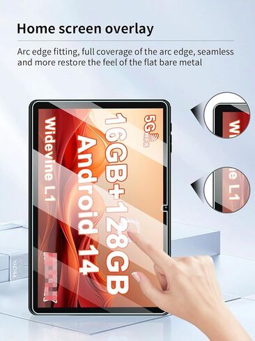 واقي شاشة لجهاز PEICHENG PCP12 Tablet 11 بوصة Android 14 Tablet، UYRUREL مضاد للخدش 9H صلابة اللمس الحساسة 2.5D حواف مستديرة خالية من الفقاعات سهلة التركيب، عبوتان. in Kuwait