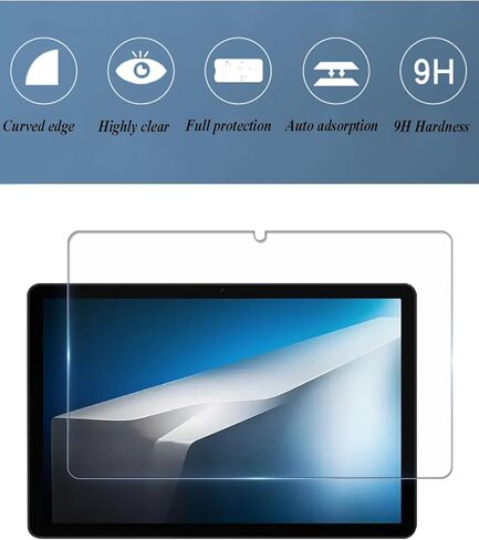 واقي شاشة لـ DOOGEE Tab A9+/A9 Pro+ 11 بوصة، طبقة من الزجاج المقوى 9H، مضاد للخدش، قطعتين HD شفاف لـ DOOGEE Tab A9+/A9 Pro+. in Kuwait
