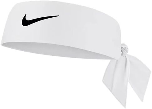 Nike Womens Dri-Fit Head Tie 4.0 White | Black in Saudi Arabia