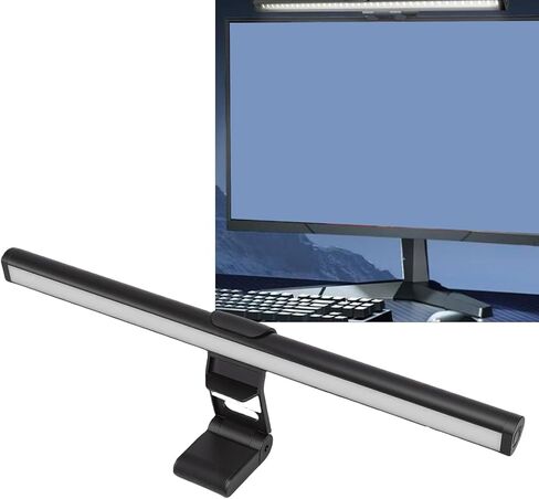 شريط ضوء شاشة Dpofirs، مصباح قراءة USB للعناية بالعين، مصابيح LED للكمبيوتر، ضوء مكتب 3 ألوان لألعاب الدراسة المنزلية، 3000K، 4000K، 6500K in Saudi Arabia