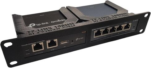 Blazin3D 10" 1U Dual Network Rackmount Kit for TP-Link Switches, fits OC200, TL-SG1005P, TL-SG105, TL-SG105E (Black) in Saudi Arabia