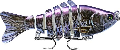Fishing Lures, Multi Jointed Fish Fishing Kits, Slow Sinking Lifelike Swimbait Freshwater and Saltwater Crankbaits for Bass Trout Bass Lures in Saudi Arabia