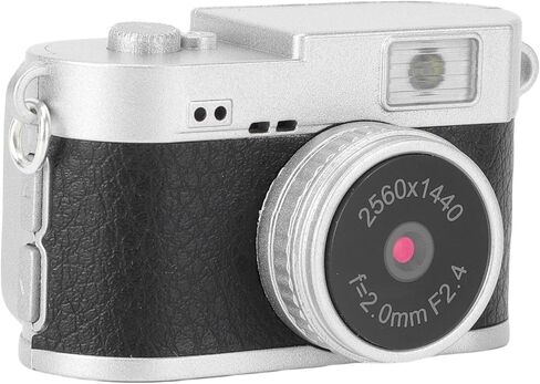 Zopsc Mini Keychain Camera, 2K FHD Video 2MP Photo Keychain Digital Camcorder with 1.47 Inch Color Screen, 4 Filters, LED Flash, for Travel Party Vlog (Brown) in Saudi Arabia
