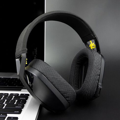 قطع غيار وسائد أذن من القماش الشبكي من SOULWIT لسماعات الألعاب اللاسلكية Logitech G435 Lightspeed، وسائد أذن مع إسفنج عالي الكثافة - أسود in Kuwait