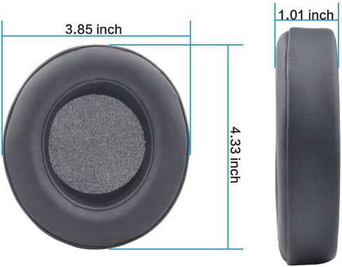 Replacement Earpads Soft Ear Pad Cushion Covers Compatible with Kraken Pro V2 Gaming Headphones (Black, 1 Pair) in Kuwait