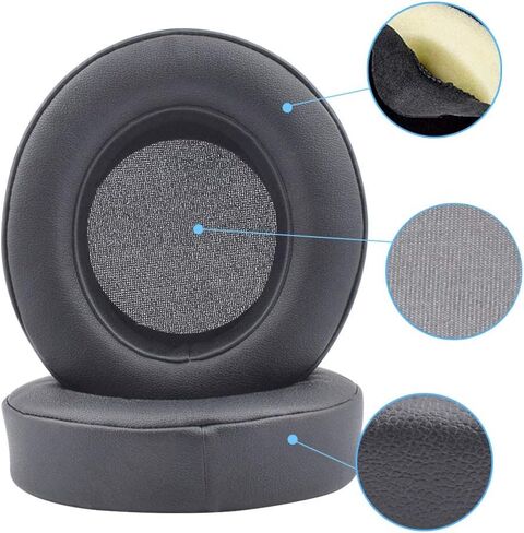 Replacement Earpads Soft Ear Pad Cushion Covers Compatible with Kraken Pro V2 Gaming Headphones (Black, 1 Pair) in Kuwait