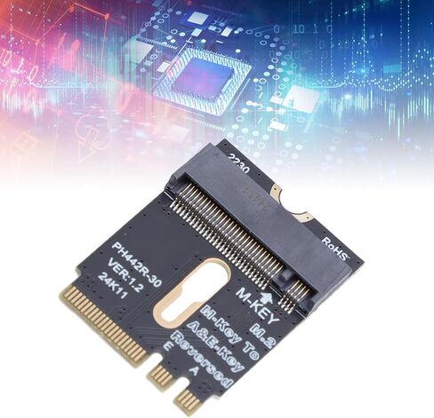 ASHATA M.2 NVME SSD Convert Adapter, M.2 A and E WiFi Port PCIe 4.0 M Key SSD Convert Card, Supports 2230 2240 2260 2280 in Saudi Arabia