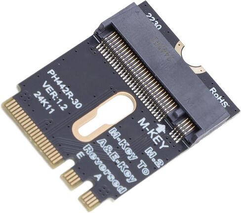 ASHATA M.2 NVME SSD Convert Adapter, M.2 A and E WiFi Port PCIe 4.0 M Key SSD Convert Card, Supports 2230 2240 2260 2280 in Saudi Arabia