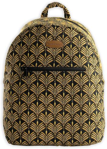 Maison d' Hermine Backpack for Women Men Cotton Shoulder Multipurpose Rucksack with Small Pouch Lightweight Multi Pocket Bag for Travel Work Beach Perfect for Valentines Day Gifts - The Miller - Blue in Saudi Arabia