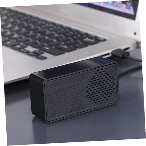مكبر صوت صغير من TEHAUX USB لأجهزة الكمبيوتر المحمول وسطح المكتب، مكبر صوت USB محمول مع شريط صوت محيطي، متوافق مع أجهزة DC5.00v، أسود، للاستخدام المنزلي والمكتبي in Kuwait