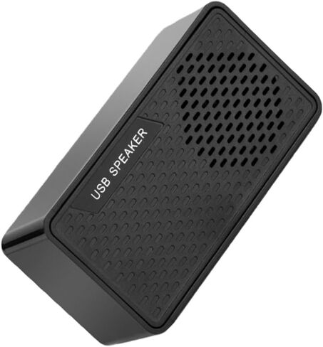 مكبر صوت صغير من TEHAUX USB لأجهزة الكمبيوتر المحمول وسطح المكتب، مكبر صوت USB محمول مع شريط صوت محيطي، متوافق مع أجهزة DC5.00v، أسود، للاستخدام المنزلي والمكتبي in Kuwait