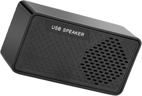 مكبر صوت للكمبيوتر المحمول USB من Gadpiparty مع صوت محيطي، مكبر صوت USB صغير محمول لأجهزة الكمبيوتر المكتبية، متوافق مع طاقة 5 فولت تيار مستمر، أسود in Kuwait