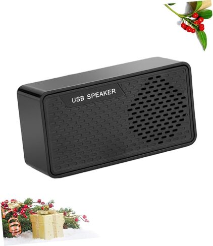 مكبر صوت للكمبيوتر المحمول USB من Gadpiparty مع صوت محيطي، مكبر صوت USB صغير محمول لأجهزة الكمبيوتر المكتبية، متوافق مع طاقة 5 فولت تيار مستمر، أسود in Kuwait
