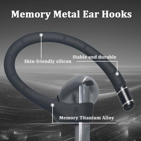 Ear Hooks for Samsung Galaxy Buds 3 Pro/Buds3,Sport Earbuds Covers Silicone Anti-Slip Ear Hook Galaxy Buds 3 Pro Ear Tips Accessories Anti-Lost Lanyard,Galaxy Buds 3 Ear Hooks(Black) in Kuwait